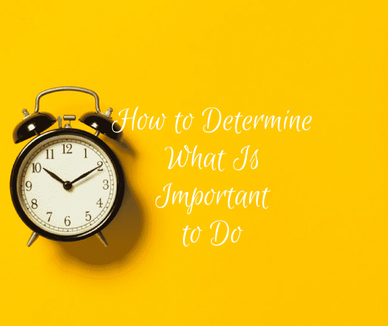 How to determine what is important to do the meaningful life center